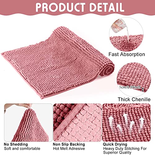 4 Pcs Guinea Pig Cage Liner 12 x 12 Inch Washable Chenille Pee Pads Pet Dog Cat Bedding Training Mat Reusable for Small Animals Puppy Bunny Hamster Chinchilla - color: Pink, size: 12 x 12 Inch, style: Low Pile Chenille