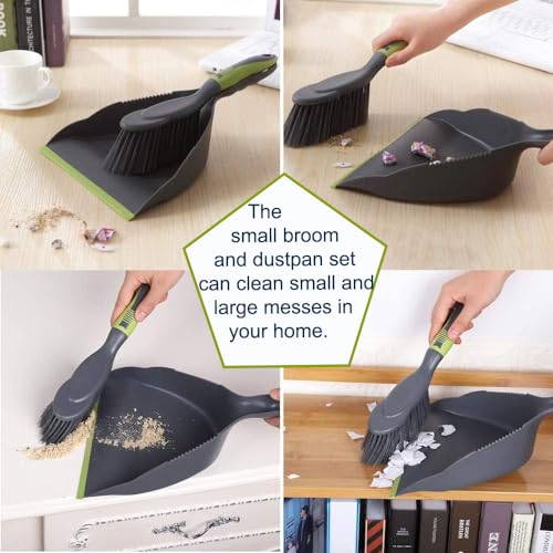 Dustpan and Brush Set,Dust Pans with Brush,Hand Broom Dust Pan,Broom Dustpan Set are Suitable for Kitchen, Sofa, Table, Car Trunk and Seat, Pet Nest and so on.(2pcs) - size: 2 count