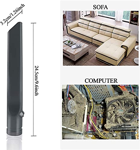 Vacuum Accessories & Attachments for Dyson Ball Animal 2, 3, DC58 DC59 V6 V7 V8 V10 V11 V15 - Flexible Crevice Tool for Hard to Reach Places & Dust Brush Attachment Kit - HouseHold Cleaning Tool Kit