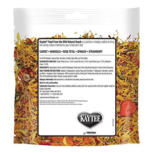 Kaytee Food from The Wild Natural Snack for Pet Rabbits, Guinea Pigs And Other Small Animals, 1 Ounce - size: 1 Ounce (Pack of 1)