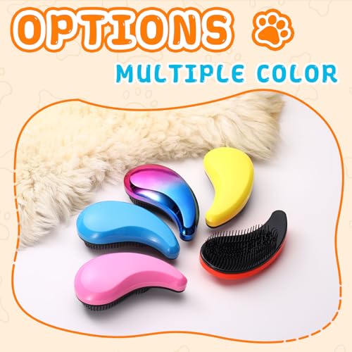 Small Dog Brushes, Grooming Brushes Puppies Hair Remover (Rose Purple, 2 Pcs) - color: Rose Purple