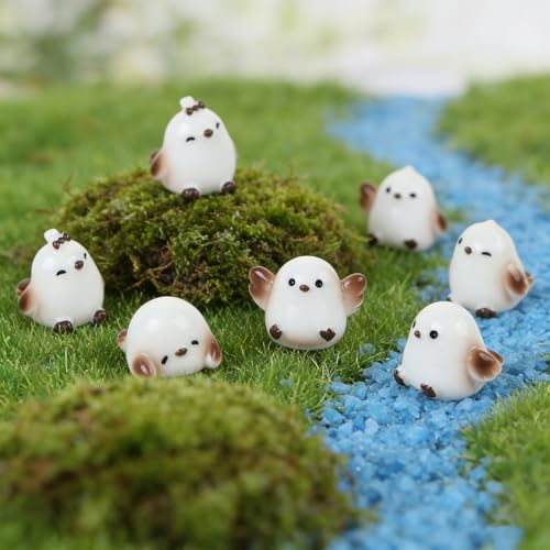 18 Pieces Mini Birds Animals Tiny Resin Animals for Dollhouse Fairy Garden Landscape Aquarium Party Decorations - style: Bird