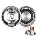 2 Pcs Stainless Steel Cat Bowls, Cats Food Bowls Whisker Friendly, 7 Inch/18cm Non-Slip Pet Bowl Cat Dish Feeding Bowls for Puppy, Small Dogs, Rabbits