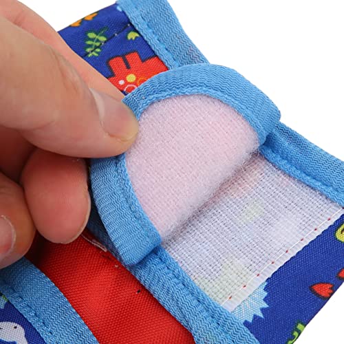 Bunny Harness Leash Set, Escape Proof Adjustable Walking Vest for Outdoor Walks Small Pets Polyester Nylon Cartoon Dinosaur 1 Set