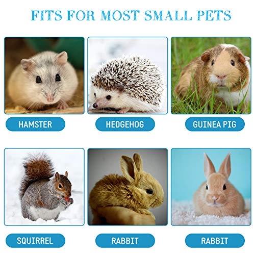 Shappy 2 Pcs Guinea Pig Hideout Hideaway Corner Fleece Toys Cage Accessories Cute Ferret Hammock for Ferrets Chinchillas Hedgehogs Small Pets(Grey with Blue, Grey with Green, Patternless)