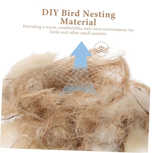 ibasenice Bird Nest Material Natural Nesting Supplies for Birds Mice Rabbits for DIY Nesting Projects