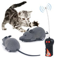 LUVI Remote Control Rat Toy Fake Mouse Flocking Rat Wireless Moving Mouse Cat Toy Dog Toys Funny for Cat Kitten Dog Pet Novelty Gift Trick Playing