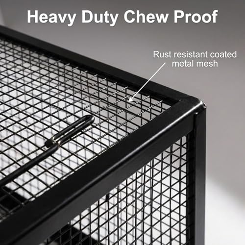 17-inch Large Double-Entry Humane Rat Trap with a Sturdy Metal cage, Suitable for Chipmunk and mice, Featuring a Highly Sensitive Trigger Pedal, for Indoor and Outdoor use