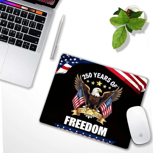 250th Anniversary Eagle Customized Mousepad Non-Slip Rubber Base Mouse Pads for Computers Laptop - color: 250th Anniversary Eagle