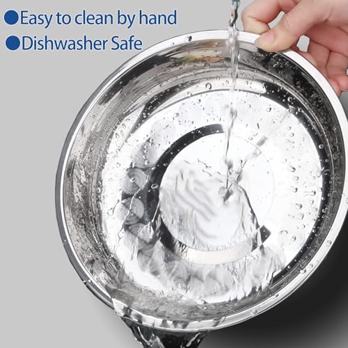 kathson 8 Pcs Stainless Steel Cat Food Bowls, Replacement Whisker Relief Cat Metal Dishes, Shallow Wide Cat&Dog Food and Water Bowl Suitable for Pet Feeding Stand, Dishwasher Safe (7.00 Inch Dia.) - size: 7.00 Inch Dia.