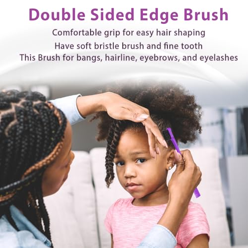 BRUSHZOO Hair Brush Set for Women All Hair Detangling Styling, Purple | Detangler brush,Hair Spray bottle,Teasing brush,Rat tail comb, for wet dry All hair,for women men kid - color: Purpe