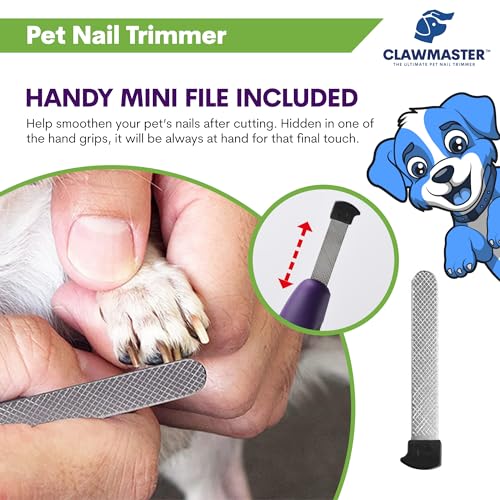 LED Pet Nail Clippers – Illuminated Dog & Cat Claw Trimmer with 3.5mm Stainless Steel Blade, Safety Guard & Built-in Light for Safe, Easy Grooming