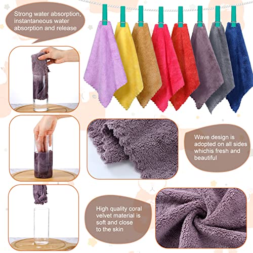 8 Piece Multi Animal Cage Liners Fleece Bedding Mats Warm Towels for Hamsters Rabbits Ferrets Hedgehogs by Guinea Pig Blankets (Multicolor, 11.8 x 11.8 Inch)