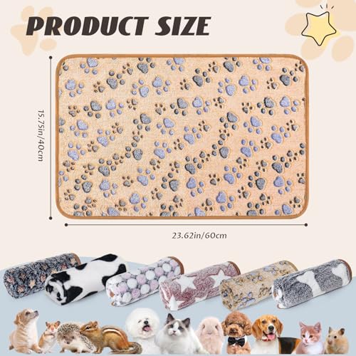 YedsIntu 6 Pcs Absorbent Guinea Pig Blankets Washable Small Animal Fleece Bedding Cage Liners Reusable Pet Pee Pad Sleep Mat Pad Cover for Hamster Ferret Rabbit Chinchilla Hedgehog (16"x24") - color: 6 Black Bulk, size: 16" x 24"