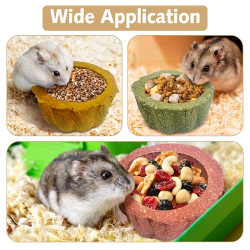 PINVNBY 6 Pcs Hamster Chew Toys Edible Natural Timothy Hay Guinea Pig Chew Bowl Teeth Grinding Chewing Chinchilla Treats for Guinea Pigs Mice Rabbits Gerbils