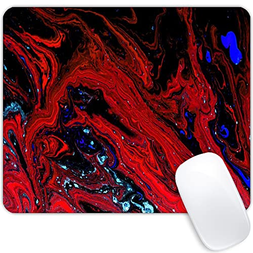 Red Magma Marble Mouse pad Customized Mousepad Non-Slip Rubber Base Mouse Pads for Computers Laptop Office Desk Accessories Mouse pad (Red Magma Marble) - color: Red Magma Marble