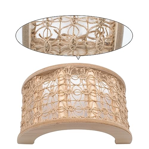 Hermit Crabs Climbing Bridge, Wooden Hermit Crab Climbing Toys with Rope, Hermit Crab Hideout, Aquarium Tank Accessory Small Animals Cage Accessory, Suitable for Hermit Crab Hamster Chinchilla Ferret - style: Rope