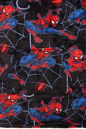 Jay Franco Wearable Throw Blanket – Oversized Plush Hooded Blanket with Pocket, Ultra Soft Cozy Fleece Throw for Lounging, Travel, Black - Spiderman, 34x38 - Adult - color: Black - Spiderman, size: Adult