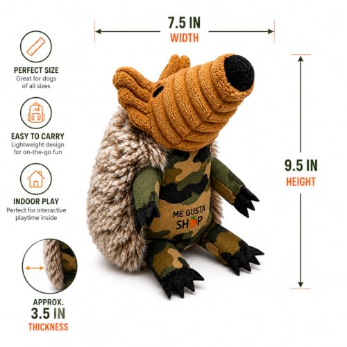 ME GUSTA SHOP Hedgehog Dog Squeak Toys Squeaky Plush Toy for Small Medium & Large Dogs Animal Pet Plush Dog Toy