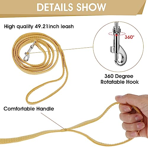 TIESOME Cat Harness and Leash Set, Adjustable Gradient Kitten Harness | Escape Proof Harness with Leash for Kitty Outdoor Walking - color: Vanilla Yellow