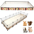 Guinea Pig Cage Liner，Washable Waterproof Oxford Cloth Cage Liners for Small Animals,Hamster Chinchilla Hedgehog Rabbit and Other Small Animals Not Include Cage(24x70 inches) - size: C&C 2x6(24x72 inches)