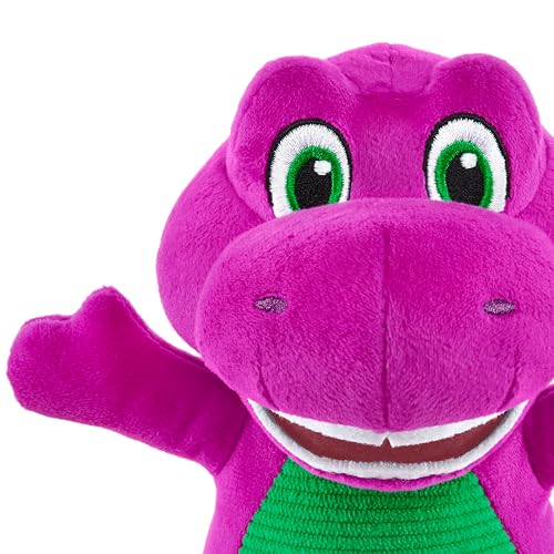 Barney World Toddler Toy 8-Inch Plush Dinosaur Character for Preschool Pretend Play Kids Ages 2+ Years