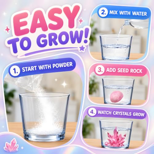 24Pcs Science Kit Crystal Growing Toys Party Favor Supply Gifts for Kids Classroom Goodiebags Gifts - color: 24pcs Usually