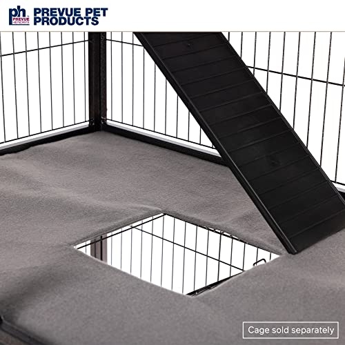 Prevue Pet Products Ferret Cage Plush Fitted Grille and Platform Cover Set, Gray, 30.0" L x 20.0" W x 0.5" Th