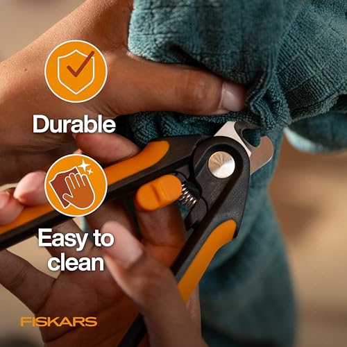 Fiskars Pet Large Nail Clippers, Cat and Dog Trimmers for Grooming, 5.75" | Suitable for Medium to Large Dogs, Semi-Circular Blade for Clear View, SoftGrip Handle w/ Safety Lock, Pet Supplies, Black - size: Large
