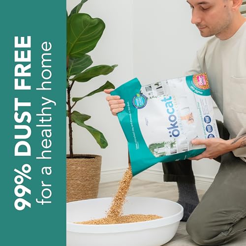 ökocat Multi-Cat Natural Wood Clumping Cat Litter, Odor Control, 18.8 Lbs - size: Large Bag, style: Multi-cat