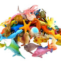 52 Pack Ocean Animal Toys for Kids, Mini Sea Creature Figures | Realistic sea life figures for bath play, water tables, sensory bins, school projects, party favors, and cake toppers
