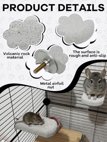 Chinchilla Lava Ledges Rat Climbing Platform 4 Pack Pumice Ledge Shelf Pet Chewing Grinding Toys Small Animals Cage Accessories for Totoro Squirrel Guinea Pig Hamster Gray - color: Gray, size: 4 PCS 5.11 x 2.75 x 0.98 inches