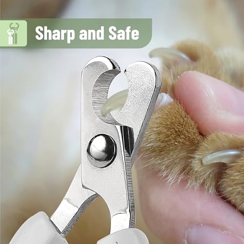 Mr. Pen- Cat Nail Clipper, Stainless Steel | Professional Sharp Cat Claw Trimmer for Small and Medium Cats, Pet Nail Clipper with Sturdy Non Slip Handle - color: Orange/Black