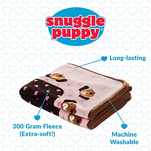 Snuggle Puppy Blanket for Pets - Cozy Dog Blanket for Small Dogs - Machine Washable Dog Blanket - color: Pink