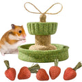 Hamiledyi Guinea Pig Chew Toys Rabbit Chew Toys for Teeth Natural Hamster Treats Prevent Teeth Overgrowth for Syrian Hamsters Gerbils Rat Bunny Chinchilla Small Animals - style: Style A