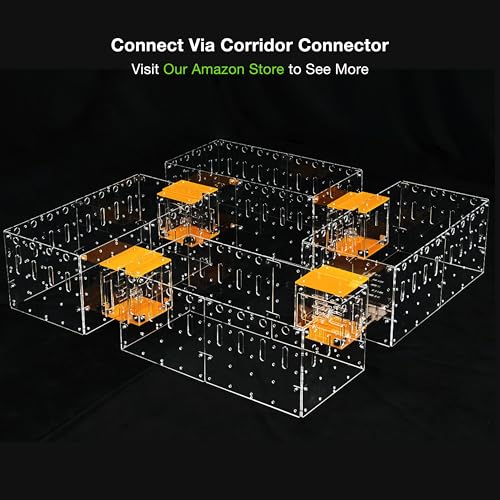 GuineaLoft™ Acrylic Cage (Model-C2) - Small 2x1 ft Open Cage for a Single Guinea Pig, Disposable Bottom, Connectable, DIY Extendable - Visit the Guinea Loft Store to See It All - color: Model-C2