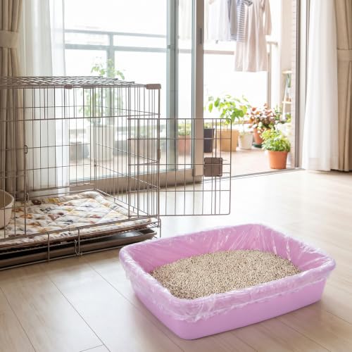50 Pcs Disposable Plastic Cage Liners, Leak-Proof Small Animal Toilet Film for Rabbit Guinea Pig Hamster Litter Box Tray, Quick Cleanup Essentials for Indoor Cage