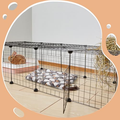 Jetec 3 Pcs Bunny Guinea Pig Beds Soft Bunny Mats Warm Guinea Pig Mat Small Animal Bed Pads Fleece Sleeping Pads for Indoor Rabbit Hamster Squirrel Hedgehog Chinchilla(Fleece,Pineapple Grid,Gray) - color: Gray, size: Fleece, style: Pineapple Grid