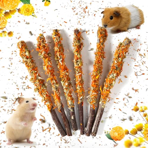 Apple Sticks for Rabbits, Natural Bunny Chew Toys Wood Treats Food for Small Animals,Hamsters, Chinchillas Squirrel Bunny Guinea Pigs Small Pet Apple Chew Sticks