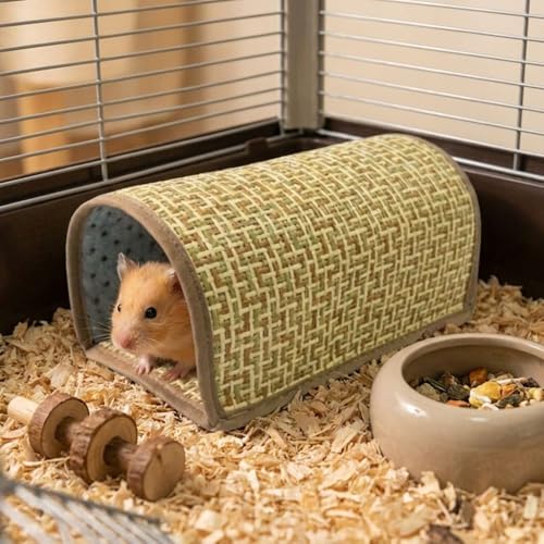 Hiding House Scratch Resistant Sleeping Cave Cooling Mat Guinea Pig Tunnel Universal Wear Resistant Hamster Hideout Pet Resting(7.87x4.72x3.94in) - color: 7.87x4.72x3.94in, size: 7.87x4.72x3.94in