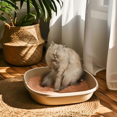 I AM TOFU - Tofu Cat Litter, Low Dust Lightweight Clumping Litter with Odor Control (10 LBS, Honey Peach) - color: Honey Peach