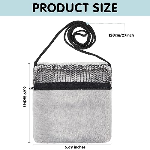 2 Pcs Sugar Glider Pouch Breathable Carrying Bonding Pouch Soft Hamster Carrier with Strap Zipper Small Animal Travel Sleeping Bag Cage Accessories for Rat Reptile Other Small Pets(Gray) - color: Gray