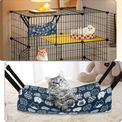 Ferret Cage Kitten Bed Cat Hammock Ferret Hammock Guinea Pig Hammock Rat Hammock Ferret Bed Chinchilla Hammock Hamster Hammock Small Animal Hammock Ferret Bed Cat Swing Kitten Accessories Kitten Cage - color: Blue, size: Small