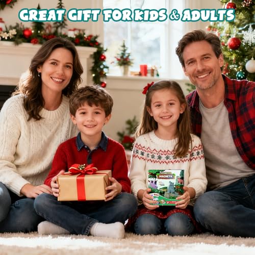 Magnetic Animal Building Toys, STEM Toddler Learning Toys 3D Puzzle Animals for Boys Girls, Educational Magnetic Travel Montessori Toy Sheep Wolf Reindeer Sloth,Unique Birthday Gift for Kids 3 4 5 6 7 - style: Forest Animals