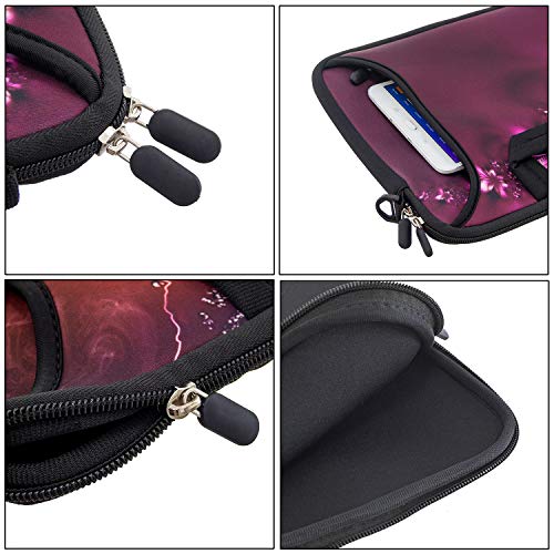 11 11.6 12 12.5 13 inches Case Laptop/Chromebook/Notebook PC Messenger Bag Tablet Travel Case Neoprene Handle Sleeve with Shoulder (11-13.3 inch, Flowers) - color: Flowers, size: 11-13.3 inch