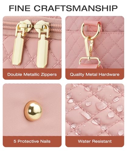 Travel Duffle Bag, Wide Open Large Weekender Bag for Women with Shoe Compartment, Carry on Overnight Bags with Toiletry Bag, Hospital Bag for Women Labor Delivery with Wet Pocket (Pink) - color: Pink, size: 45L