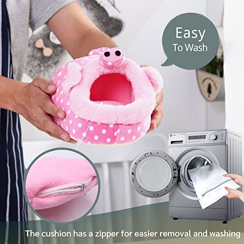 JanYoo Guinea Pig Rat Accessories Toys House Hideout Cage Supplies Chinchilla Cage Ferret Gerbil(S,Pig) - color: 2-Pig, size: S