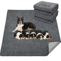 LOOBANI Washable Pee Pads for Dogs, 2 Pack Fast Absorbent Dog Mats,31"x36" | Leak-Proof and Non-Slip Reusable Puppy Pads, Machine Washable, Whelping Pads for Crate, Playpen, Incontinence, Housebreaking - size: 31"*36"(Pack of 2) Gray
