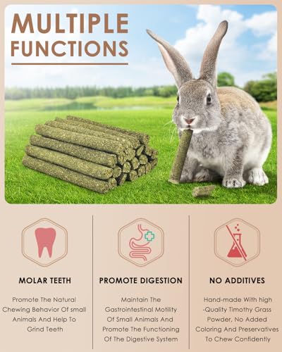 Bissap 22PCS Rabbit Chew Sticks, Mixed Natural Timothy Hay Flower Rose Dahlberg Daisy and Forget-me-not Chew Toys Treats for Bunny Chinchilla Guinea Pig Hamster and Other Small Pets Molar Snacks - size: 8.4 Ounce (Pack of 1)
