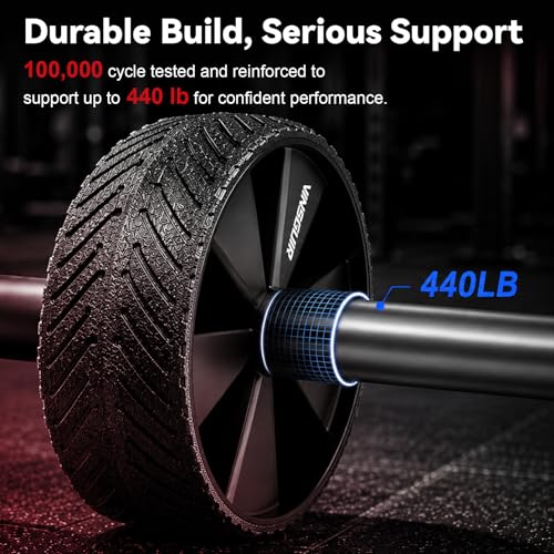 Vinsguir Ab Roller Wheel - Ab Workout Equipment for Abdominal & Core Strength Training, Home Gym Fitness Equipment for Men Women
